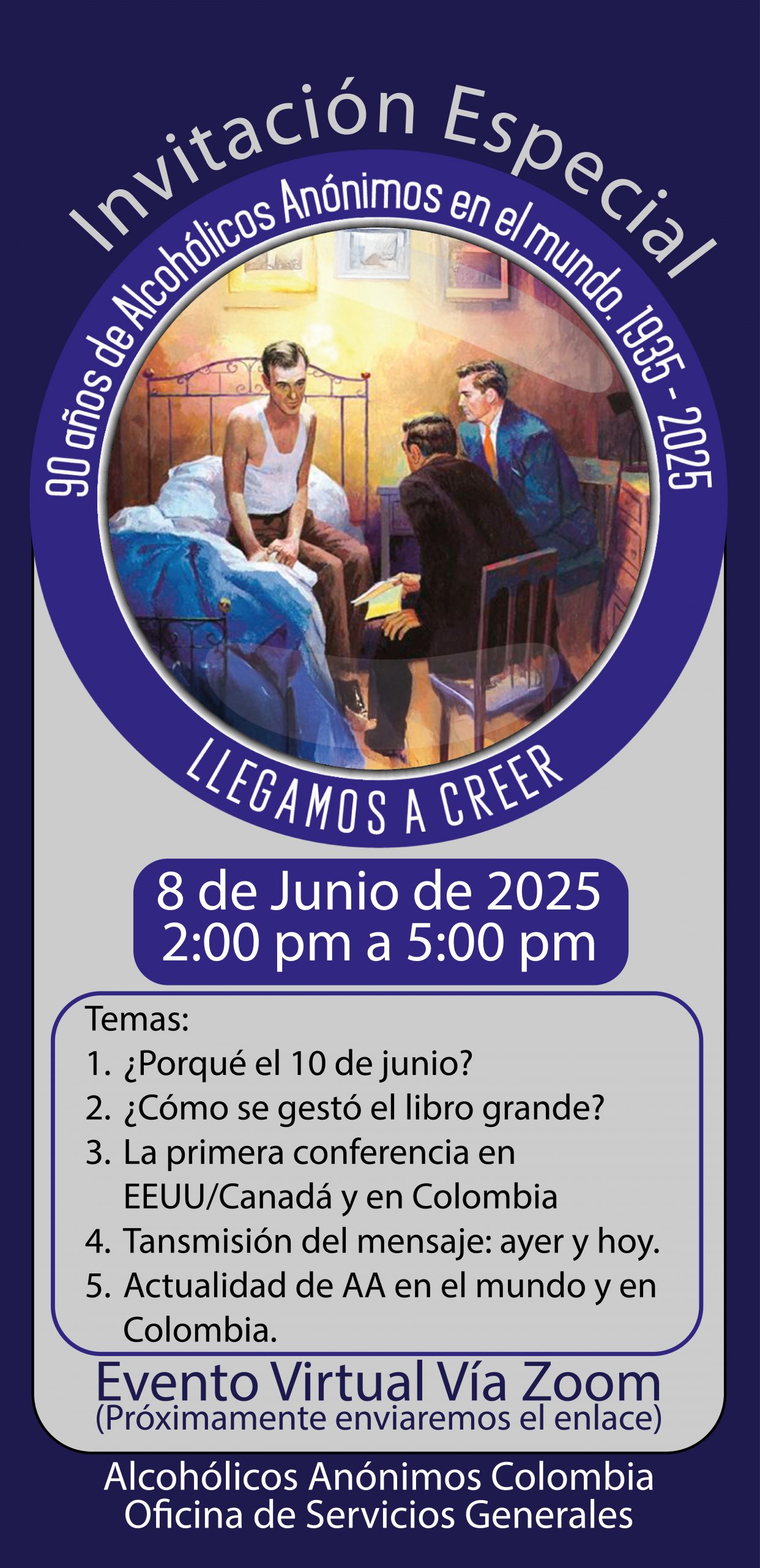 Evento virtual 90 años